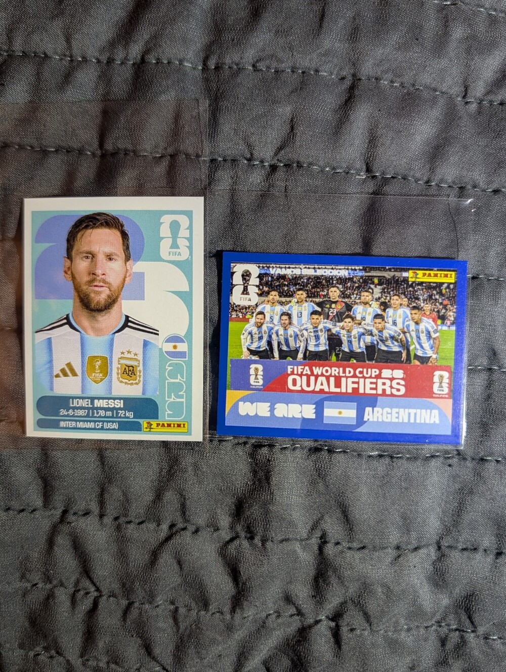 Lionel Messi And -We Are Argentina - Blue 2026 Fifa World Cup Stickers